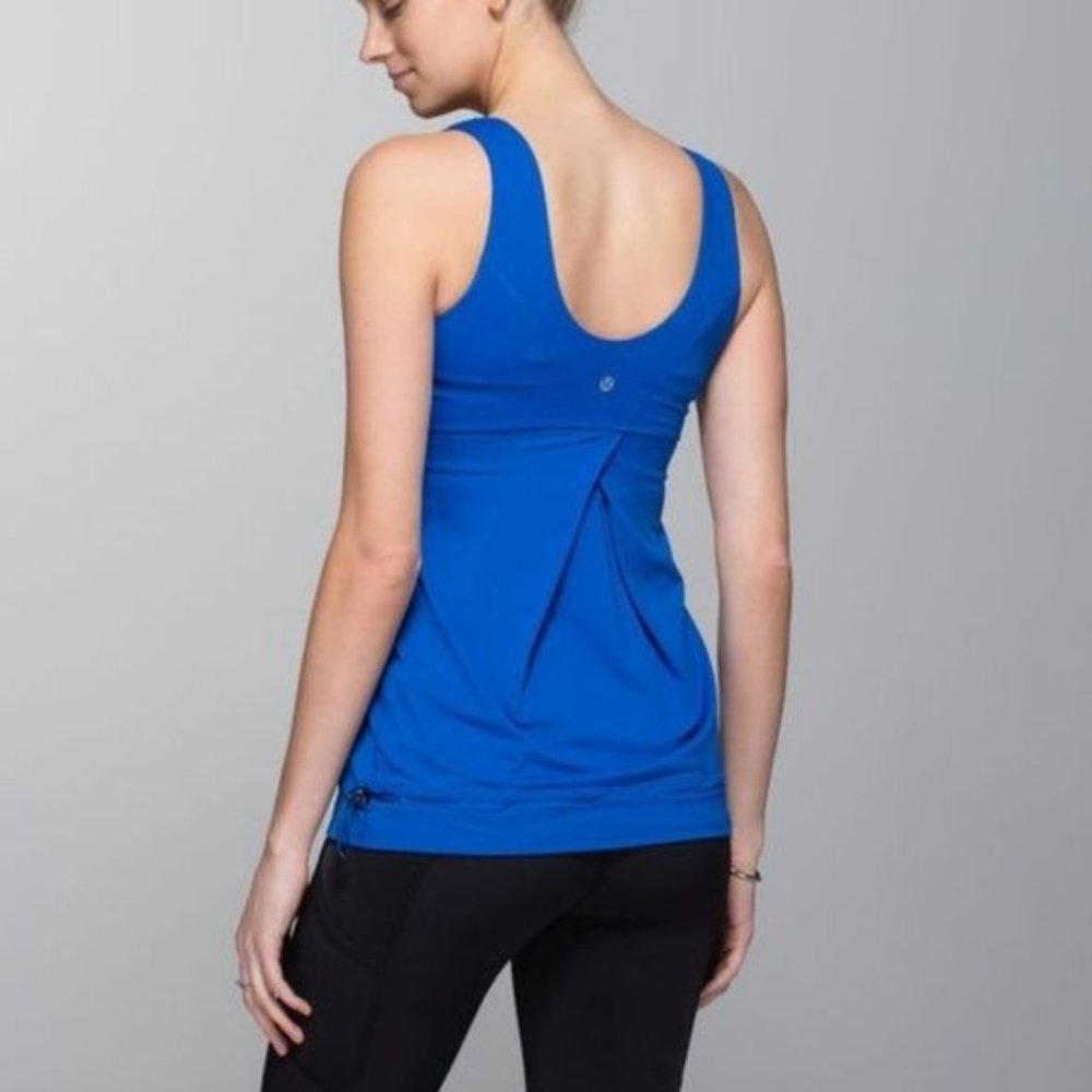 Lululemon Run Tame Me Tank Groovy Stripe Nimbus Dr